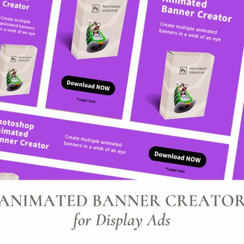 Photoshop Animated Banner Creator cover image.