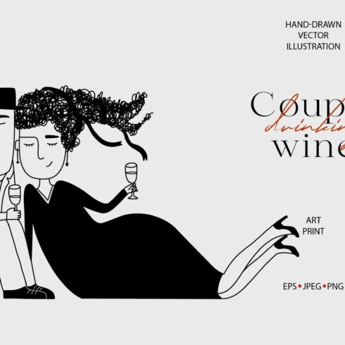 Couple drinking wine cover image.