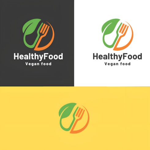 Healthy food logo cover image.