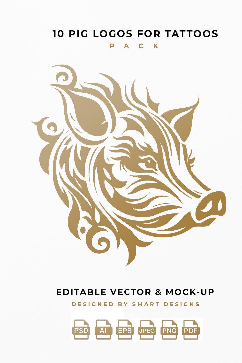 pig logos for tattoos pack x10 2 381