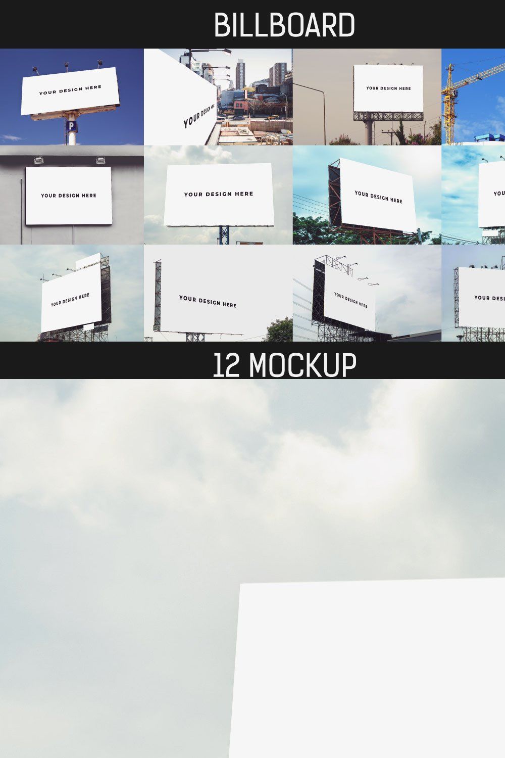 12 Billboard Mockup #3 pinterest preview image.