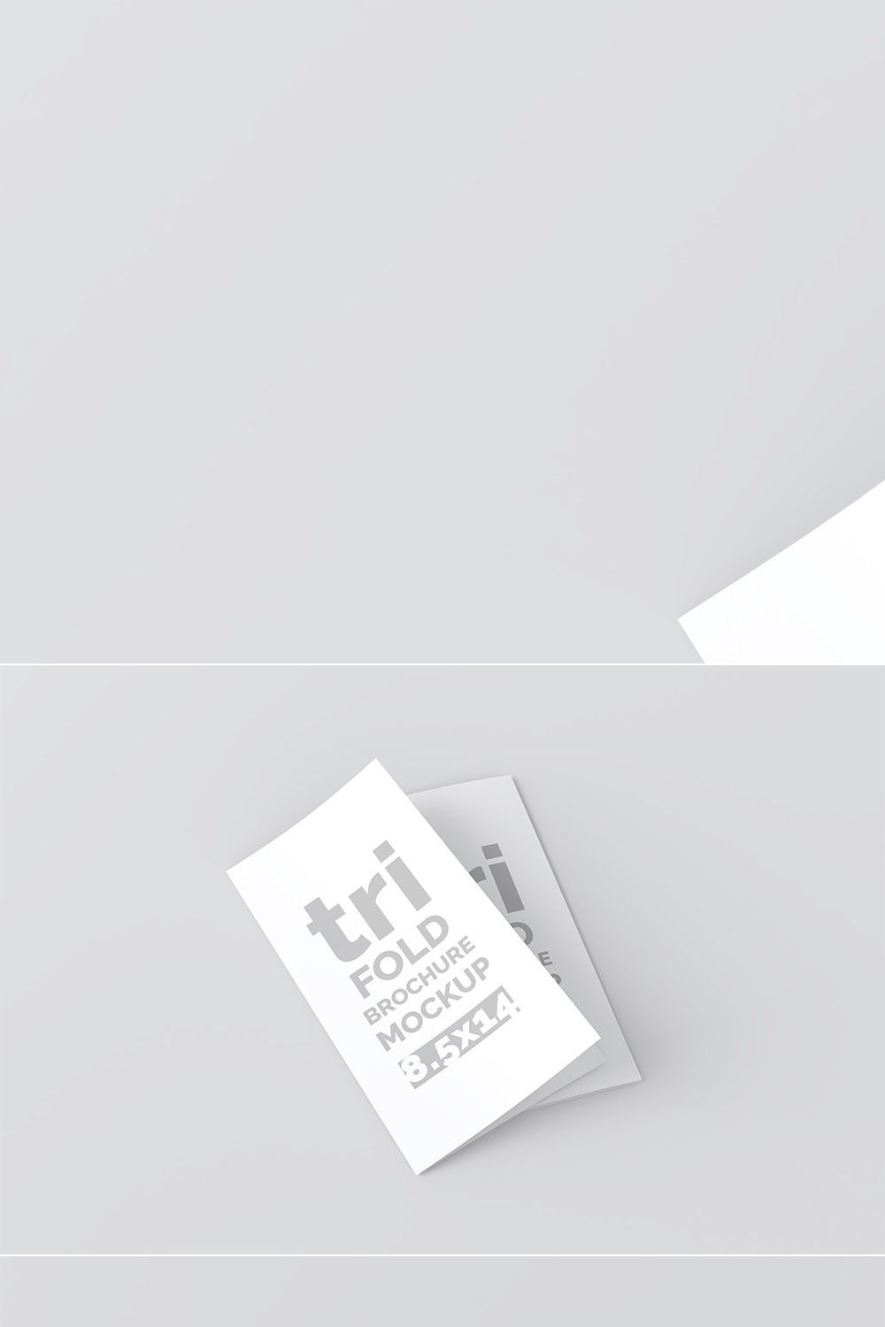 17x11 Trifold Brochure Mockup pinterest preview image.