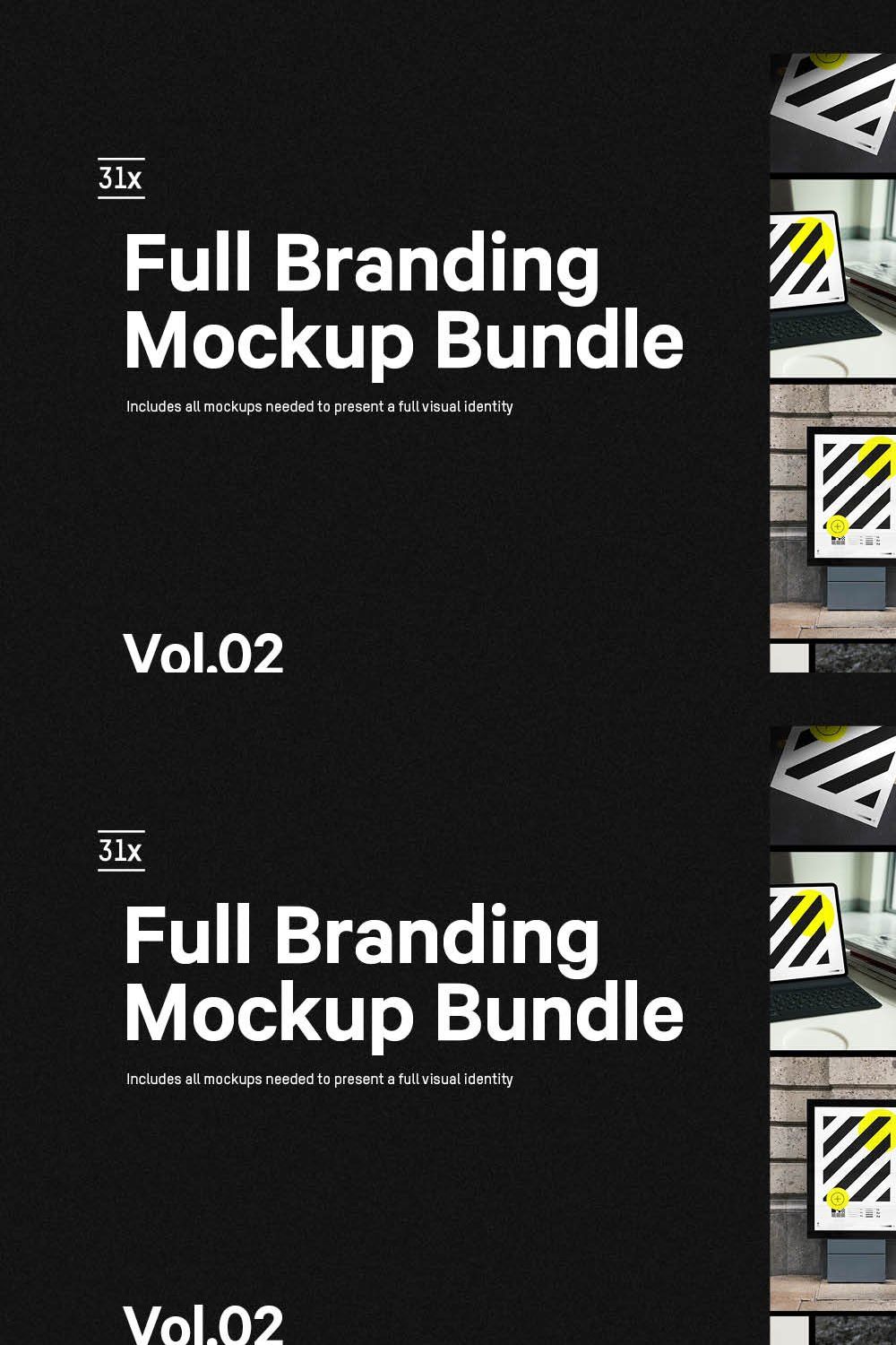 31x Branding Mockup Bundle Vol02 pinterest preview image.