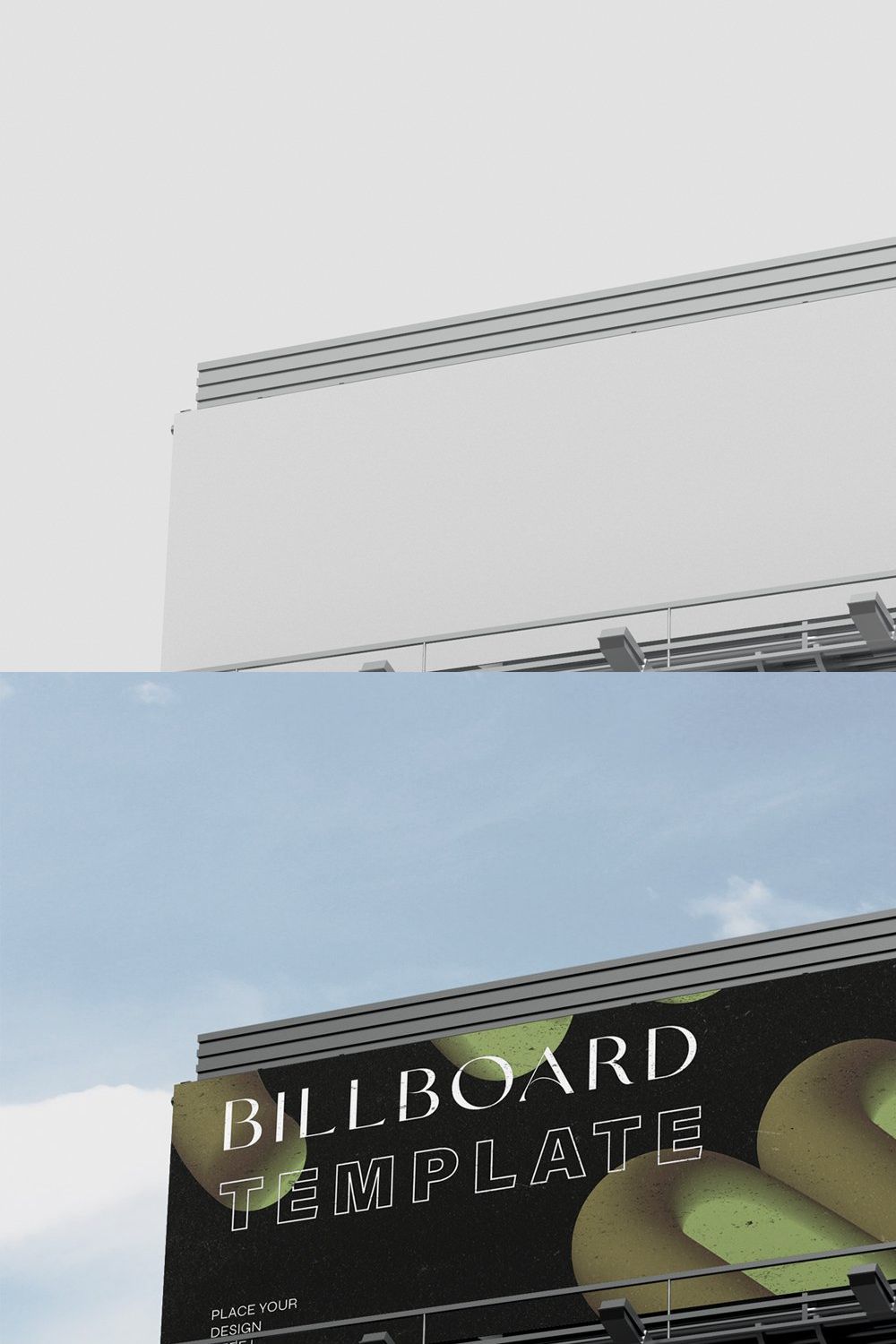 3d Outdoor Billboard Mockup pinterest preview image.