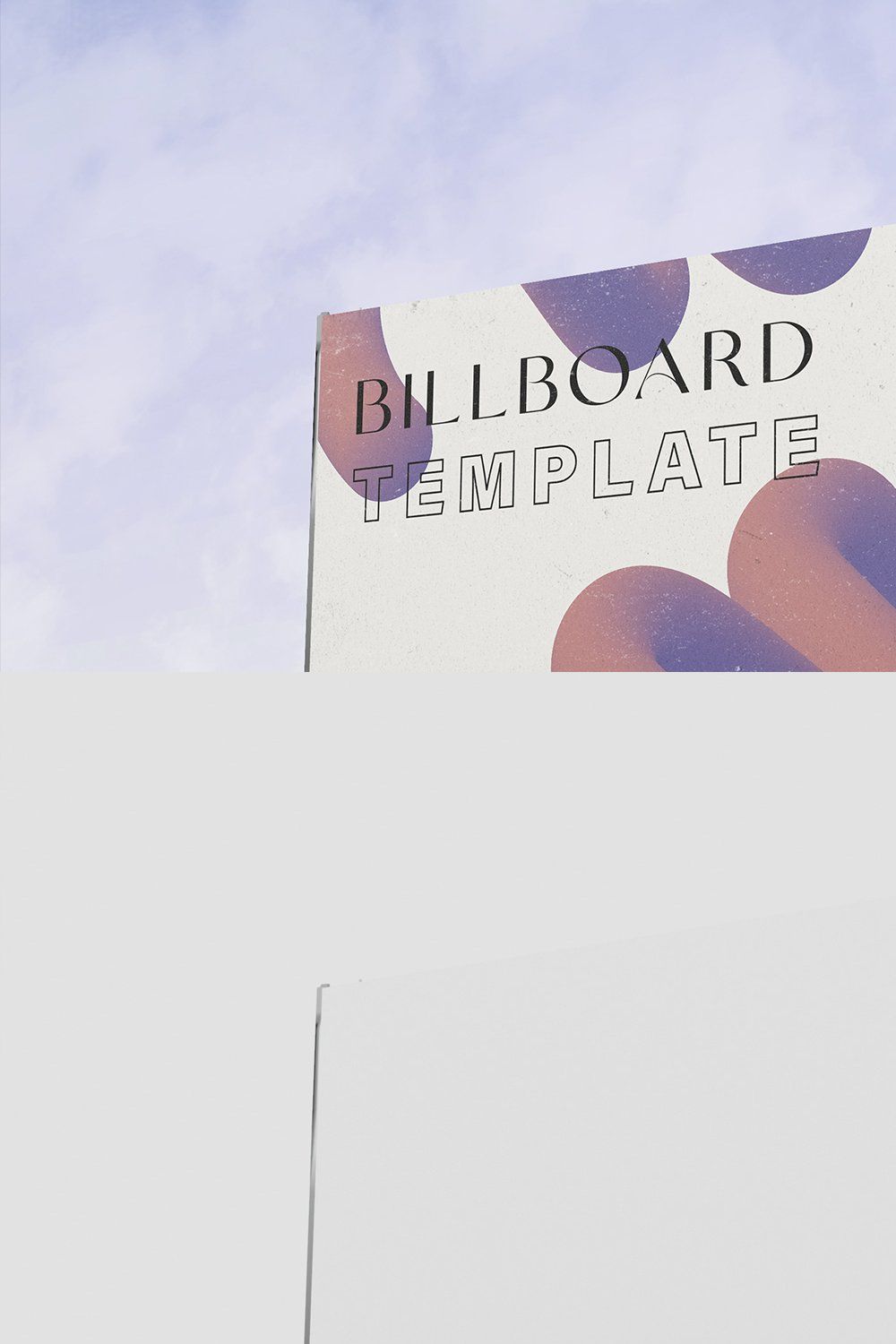 3d Outdoor Sign Mockup pinterest preview image.