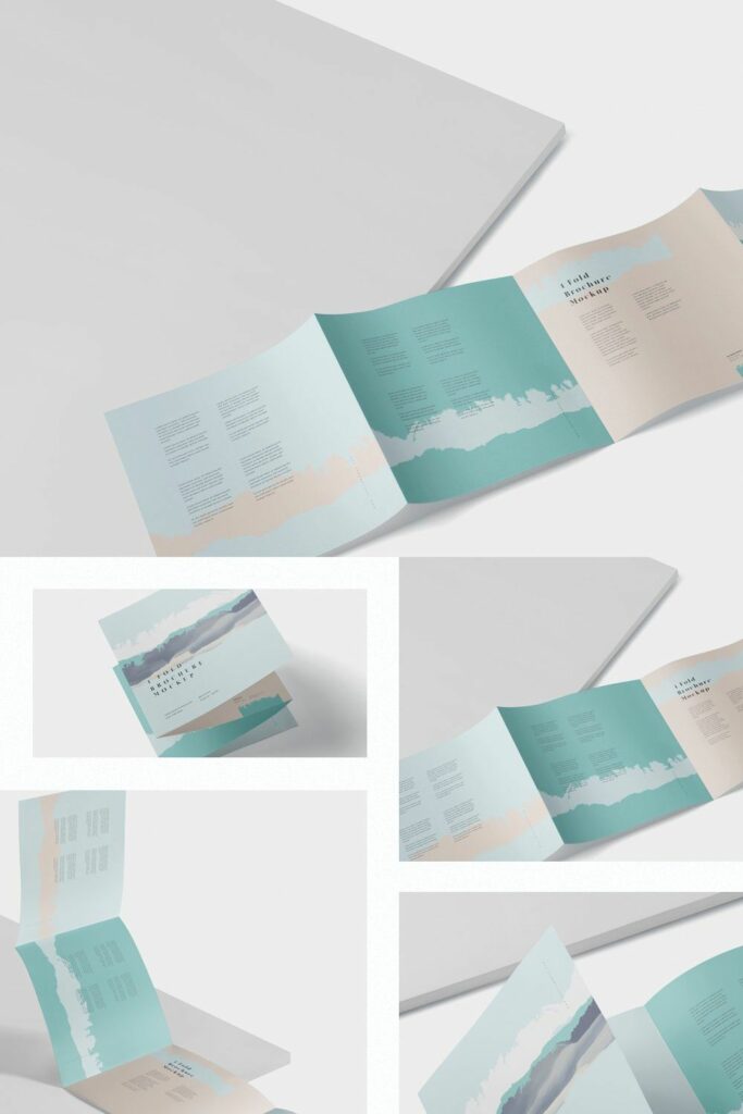 4-Fold Brochure Mockup - Square – MasterBundles