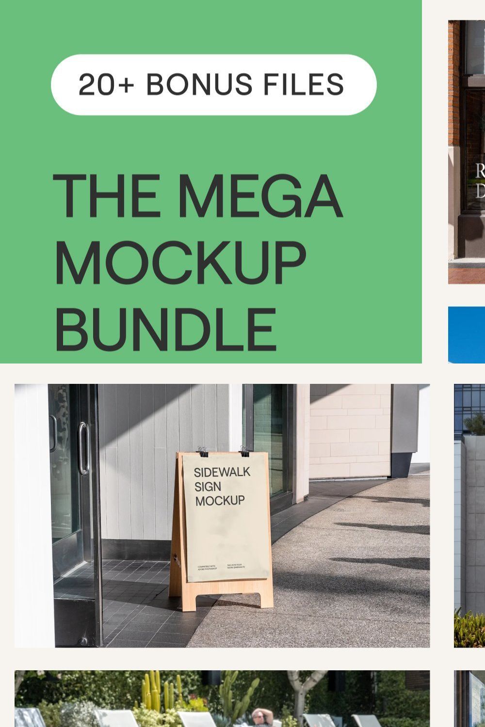 50+ Branding Mockup Bundle, 10+ FREE pinterest preview image.