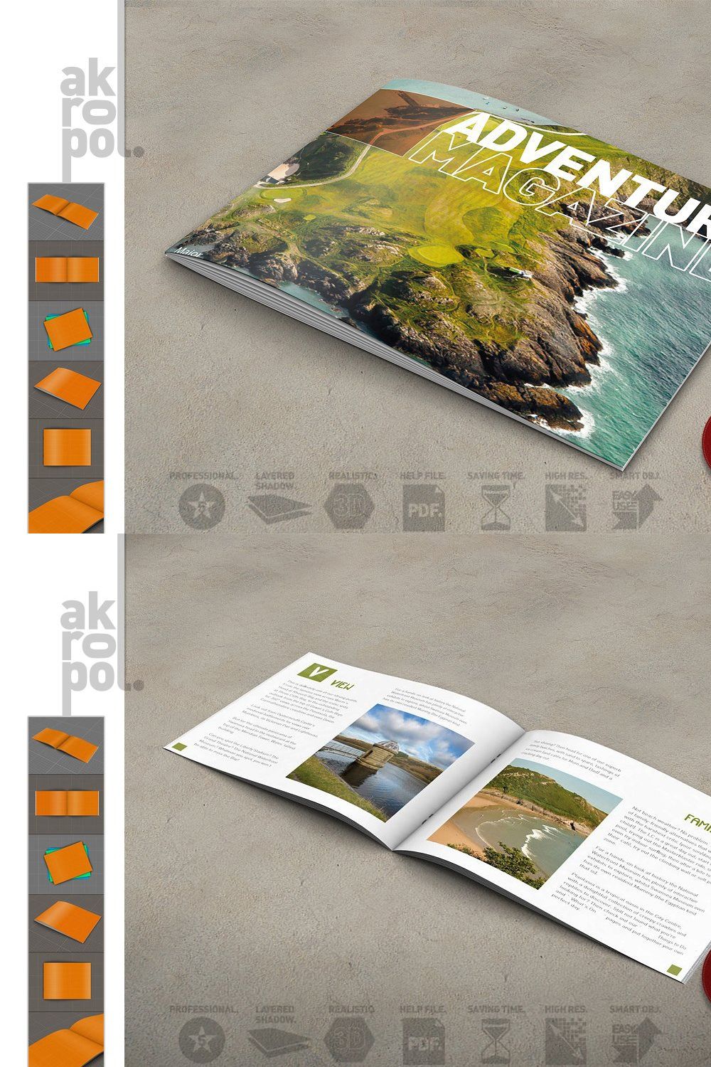 6 Brochure- Magazine Mock Up-01 pinterest preview image.