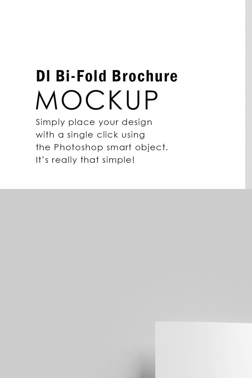 6 Dl Bi-Fold Brochure Mockup pinterest preview image.