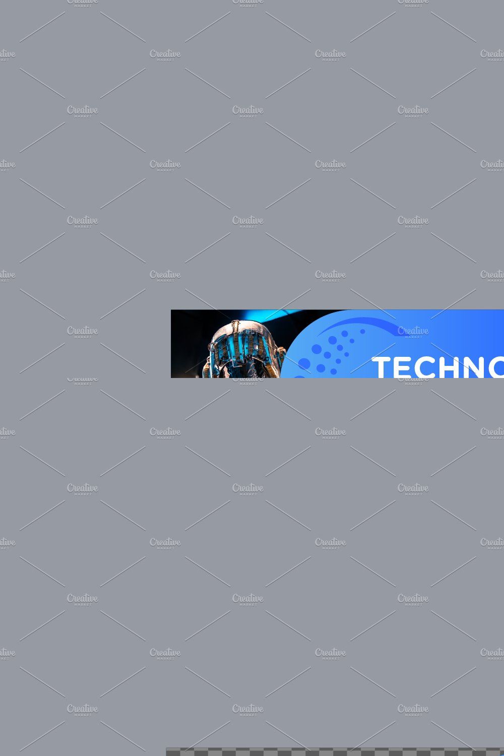 6 Technology Linkedin Banner pinterest preview image.