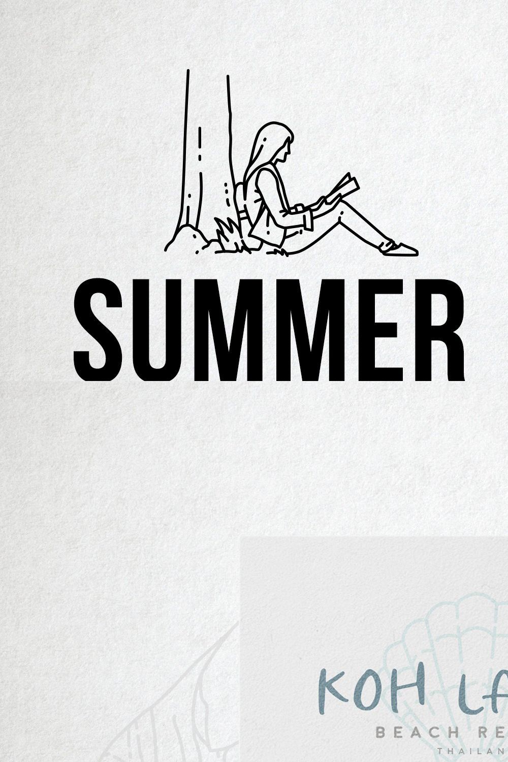 60 Summer Icons, Park, Beach Holiday pinterest preview image.
