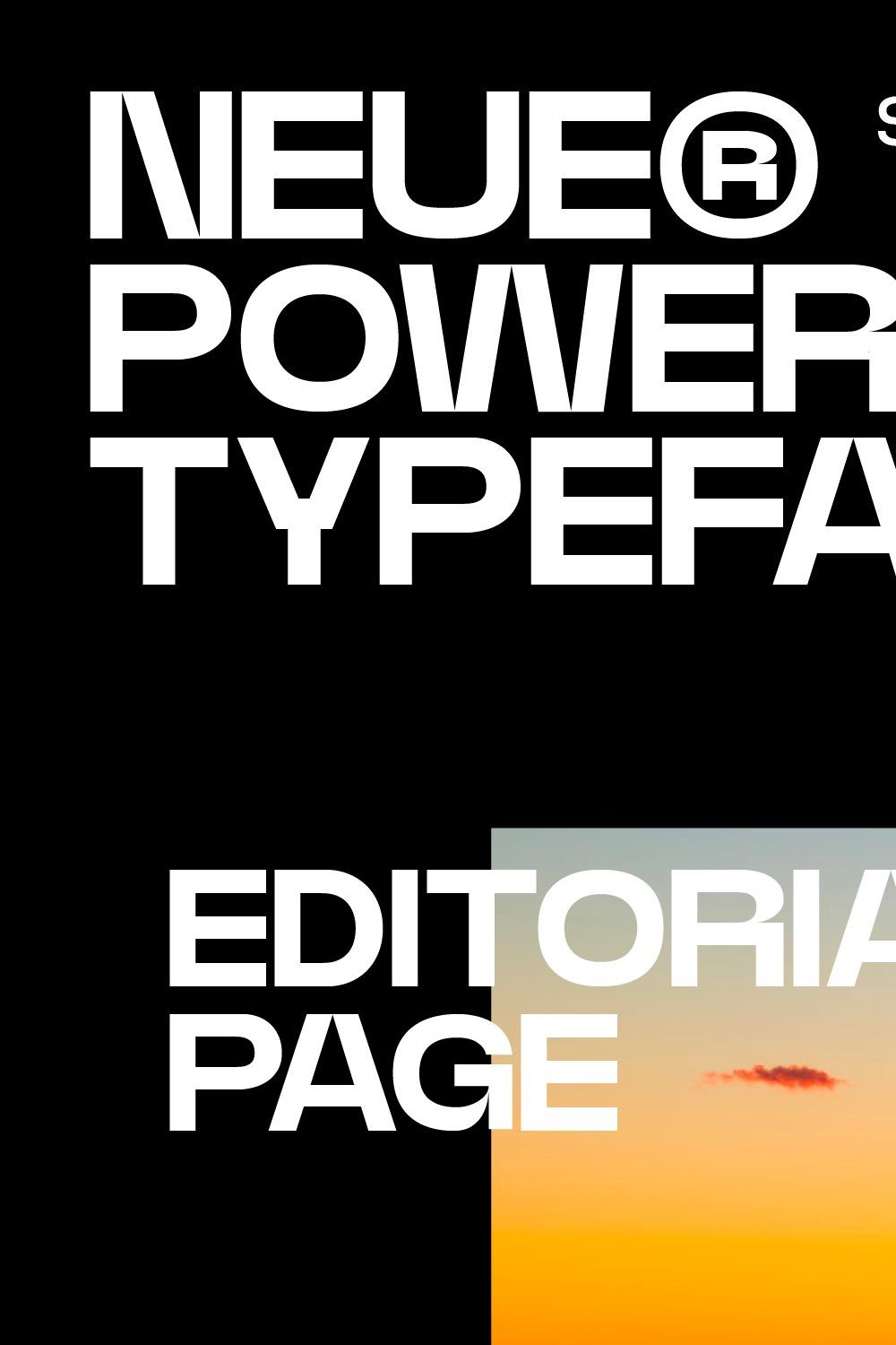 70% OFF Neue Power Font Family pinterest preview image.