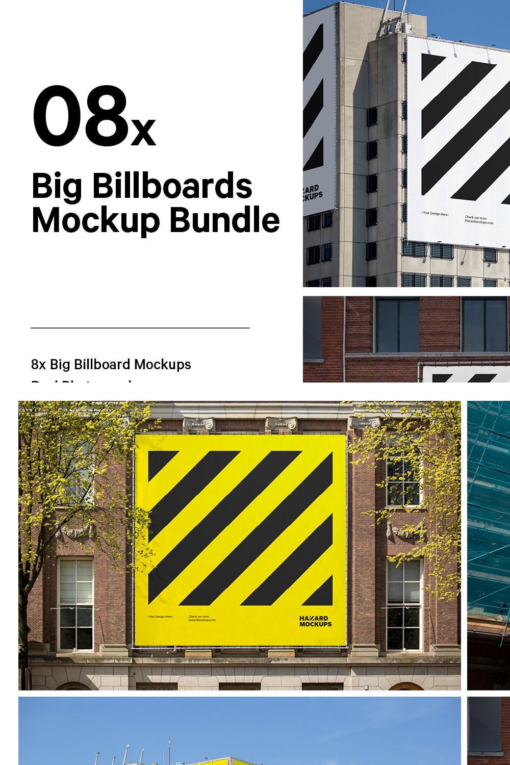 8x Big Construction Billboard Bundle pinterest preview image.