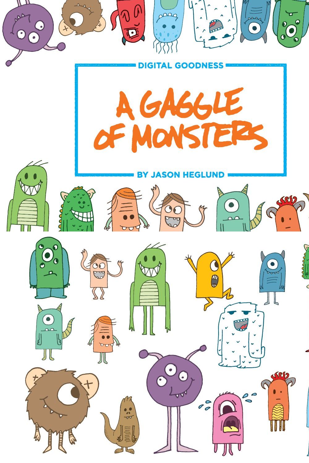 A Gaggle of Monsters pinterest preview image.