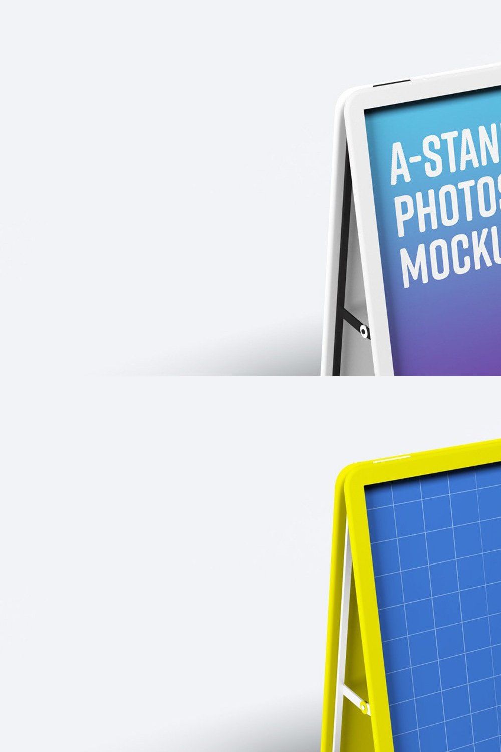 A-Stand Mockup for Advertising pinterest preview image.
