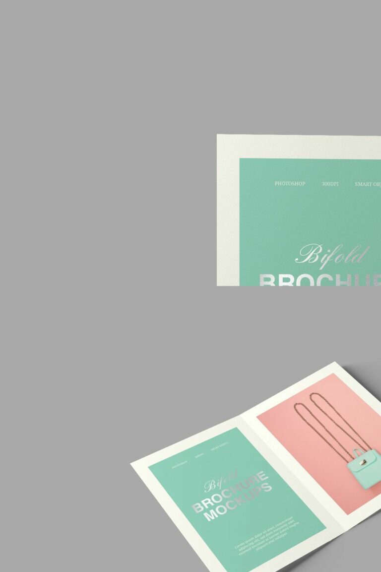 A5 Bifold Brochure Mockups – MasterBundles
