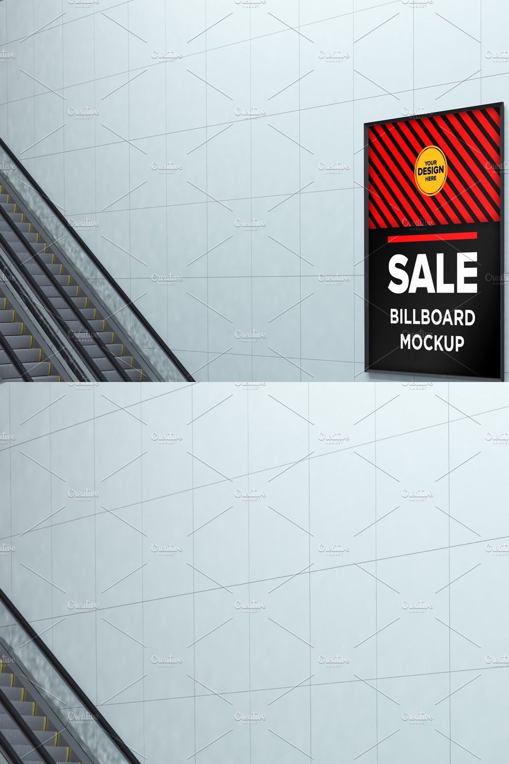 Advertising Billboard Mockup pinterest preview image.