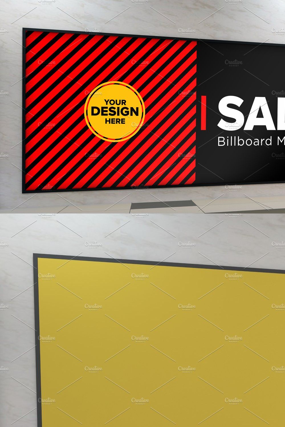 Advertising Billboard Mockup pinterest preview image.