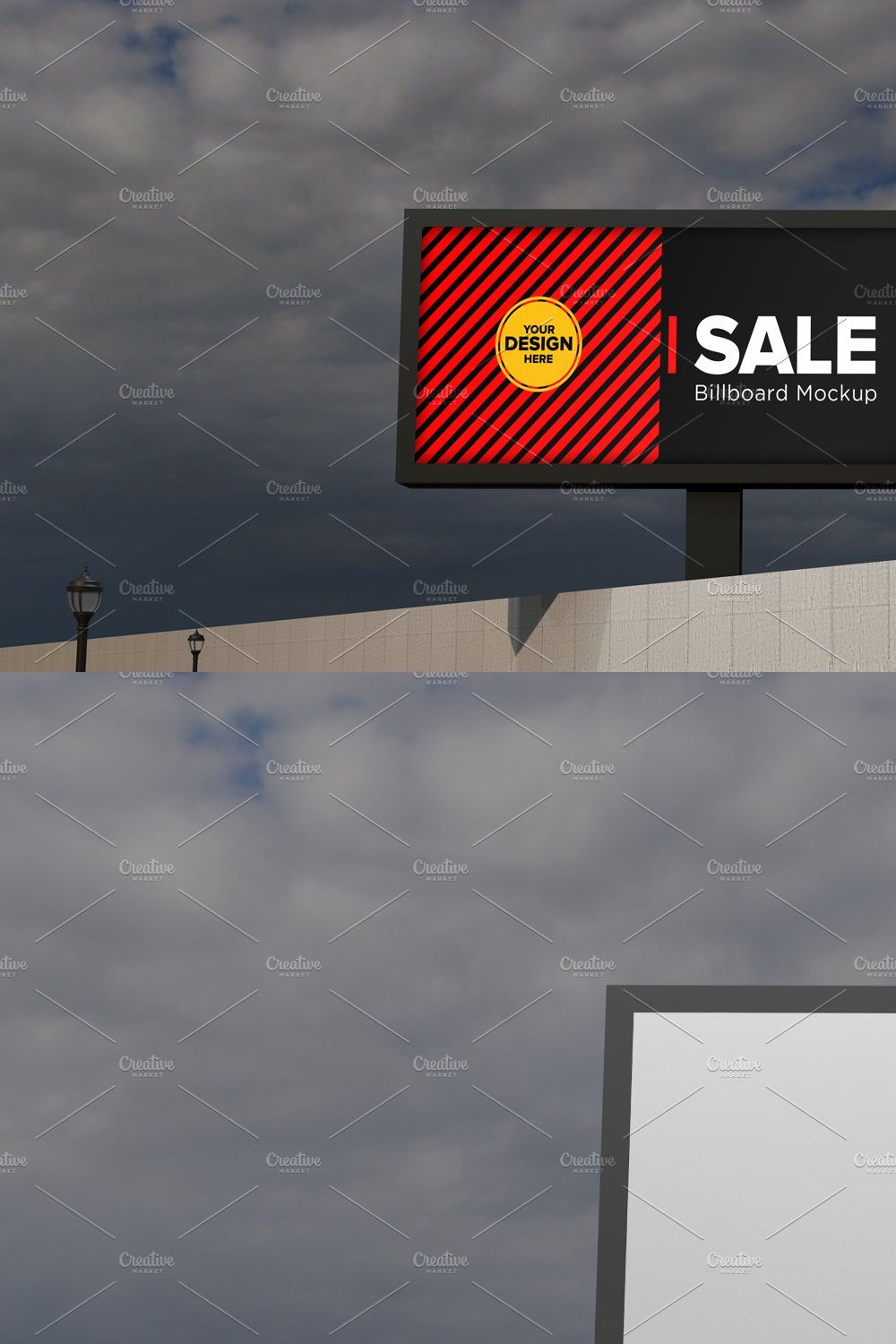 Advertising Billboard Mockup pinterest preview image.