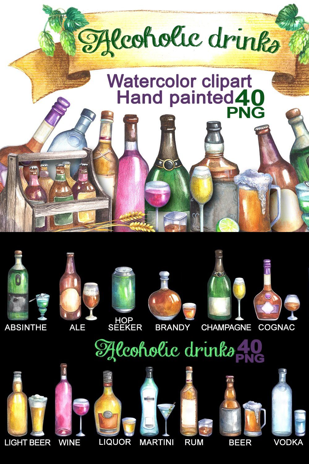 Alcoholic drinks cliparts pinterest preview image.