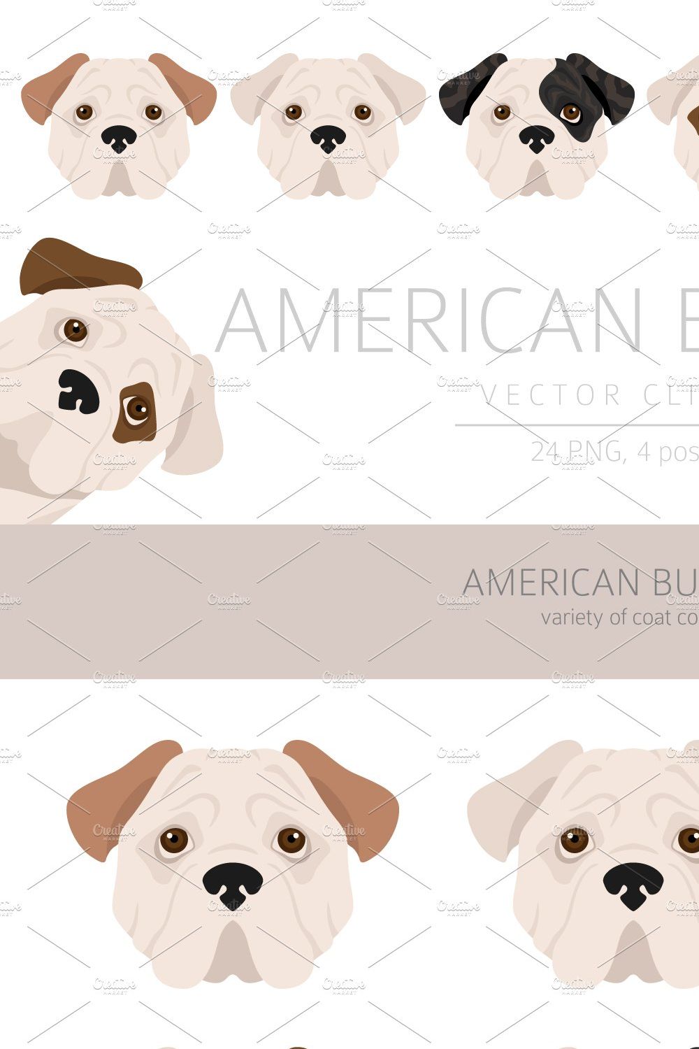 American bulldog clipart pinterest preview image.