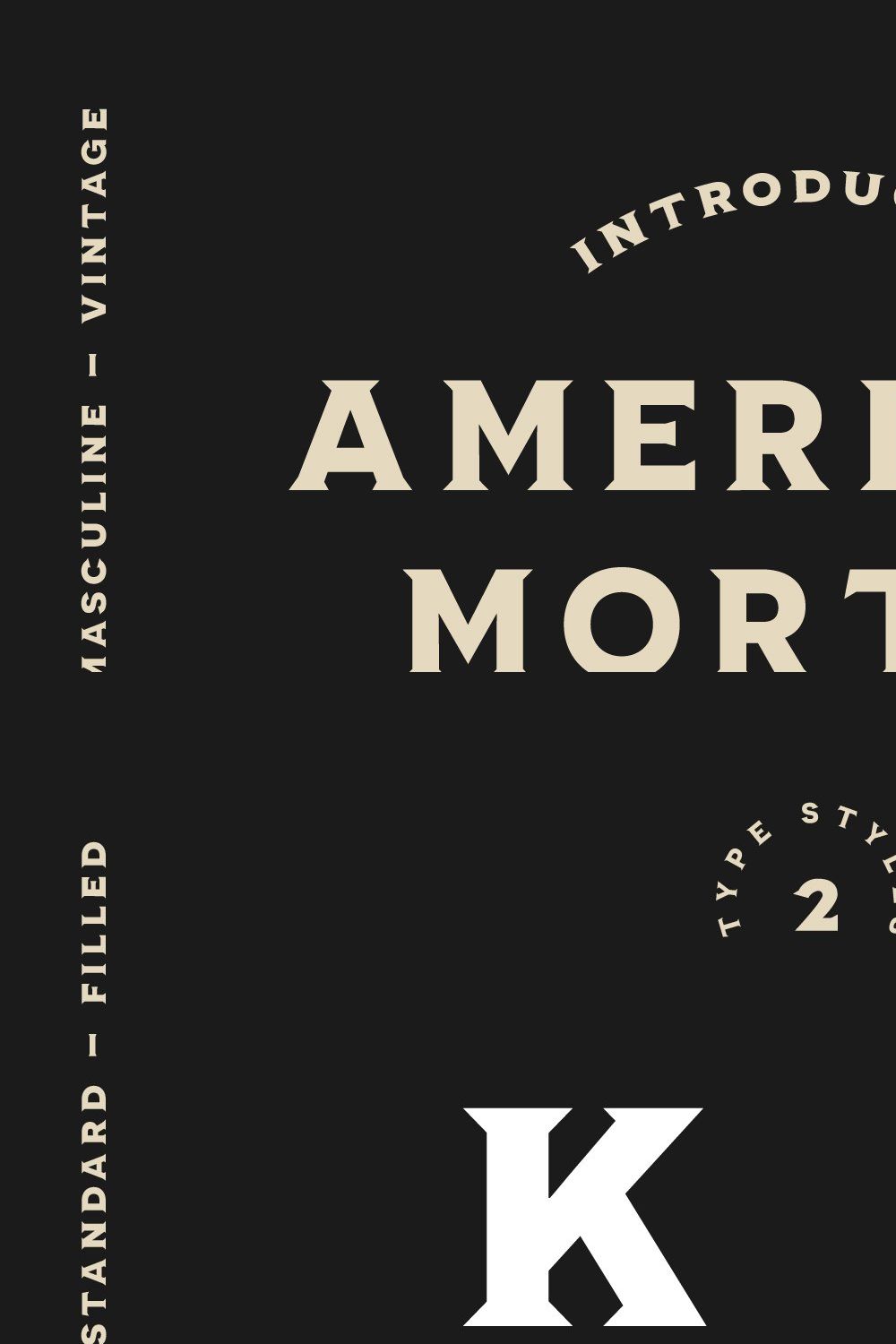 American Mortar -Vintage Font Family pinterest preview image.