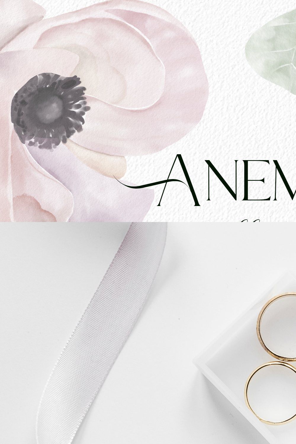 Anemone watercolor texture clipart pinterest preview image.