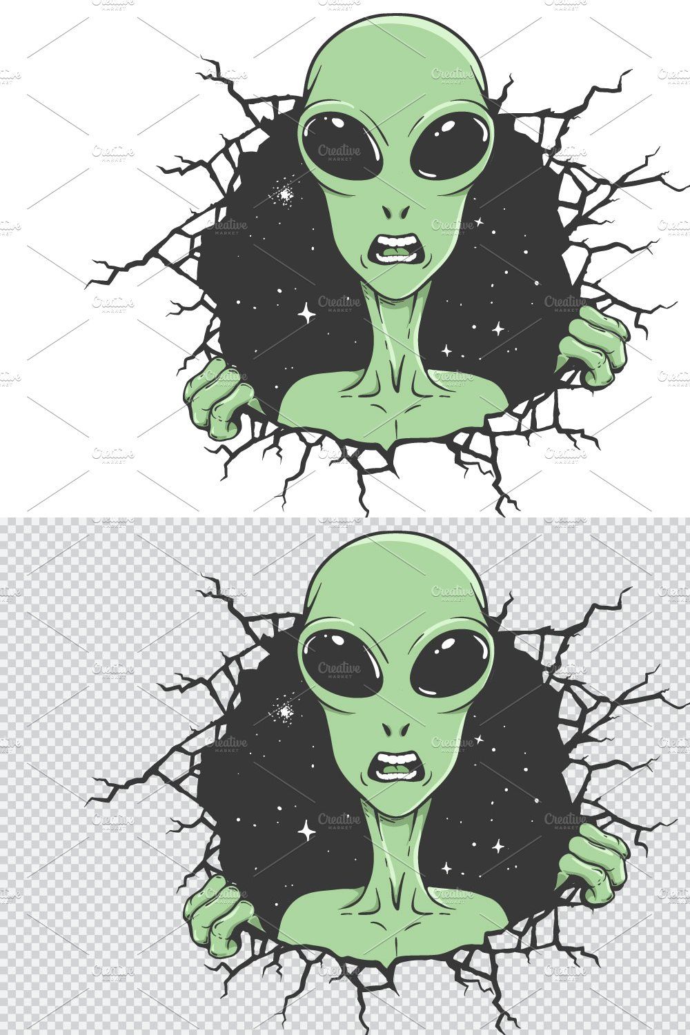 angry alien pinterest preview image.