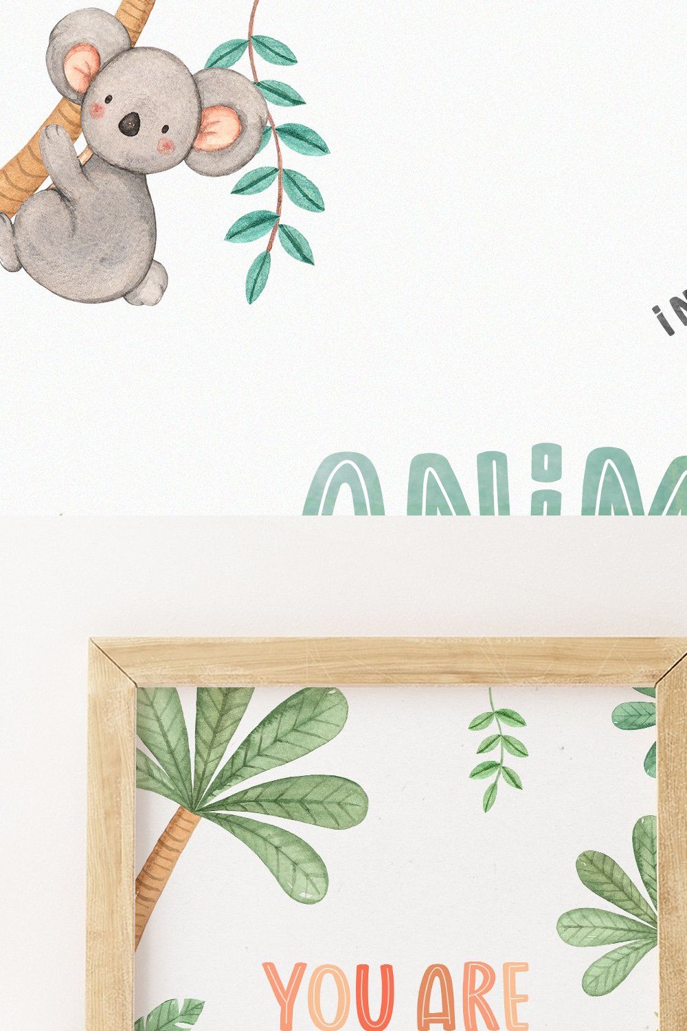 Animalistic Font Trio pinterest preview image.