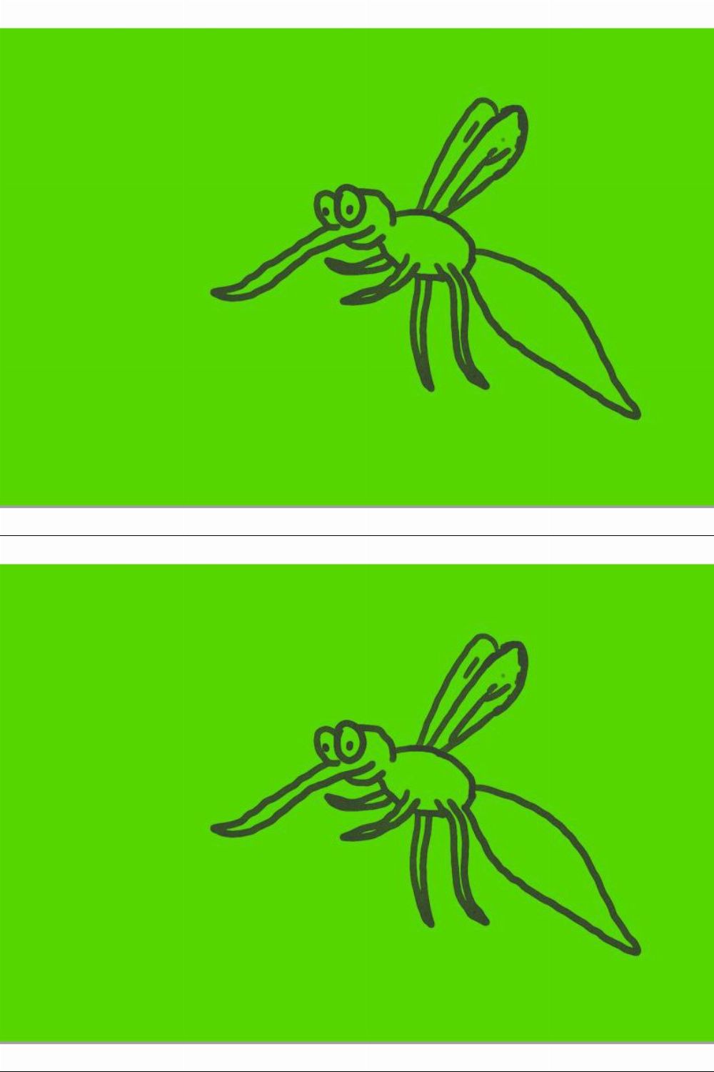 Animation Mosquito Flying Drawing pinterest preview image.