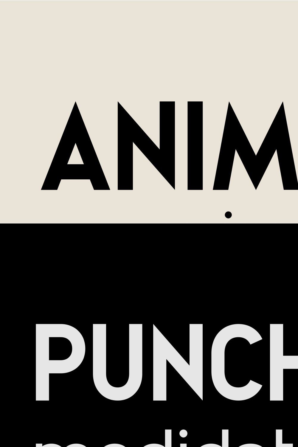 Animosa – Font Family pinterest preview image.