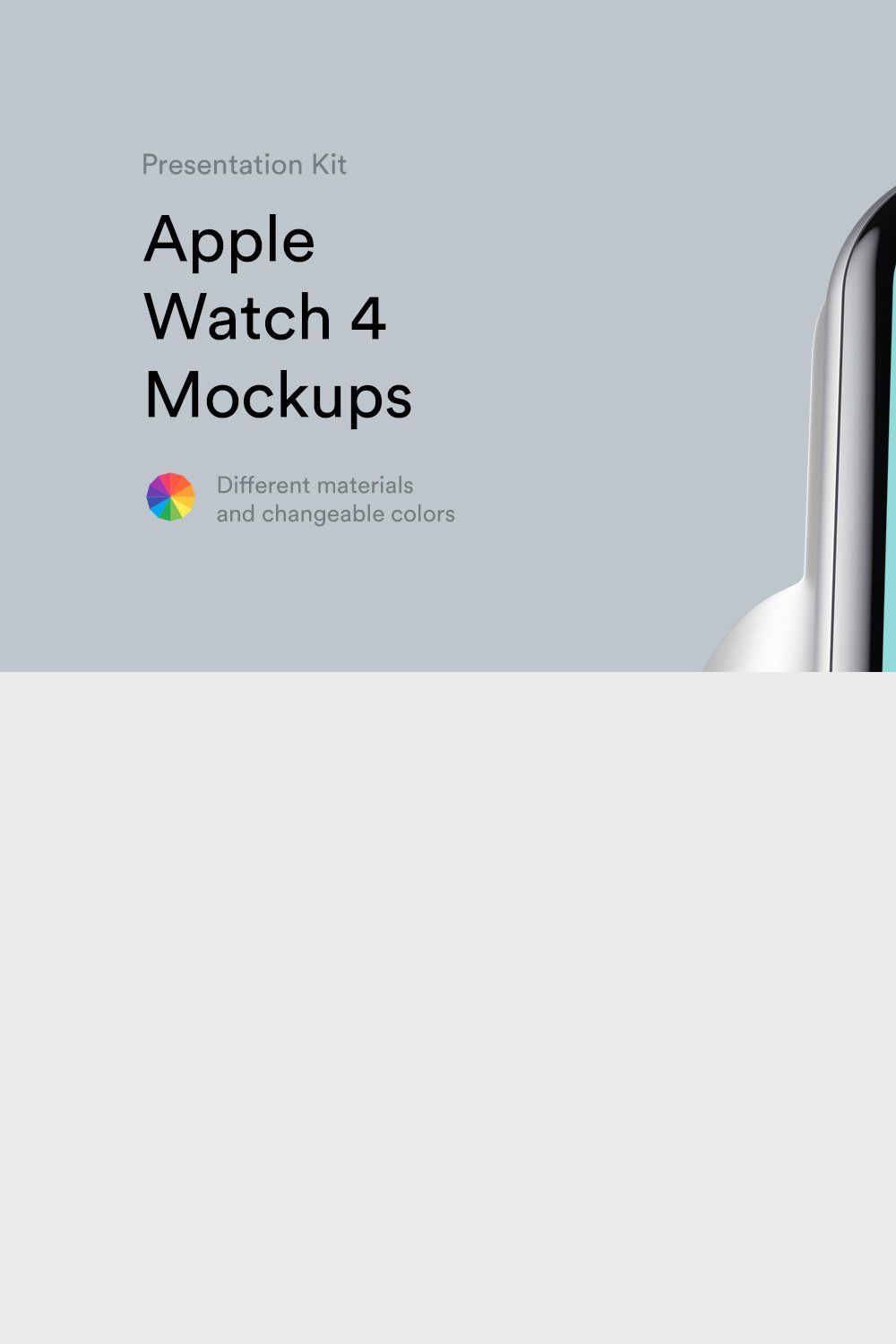 Apple Watch 4 Mockups | PK pinterest preview image.