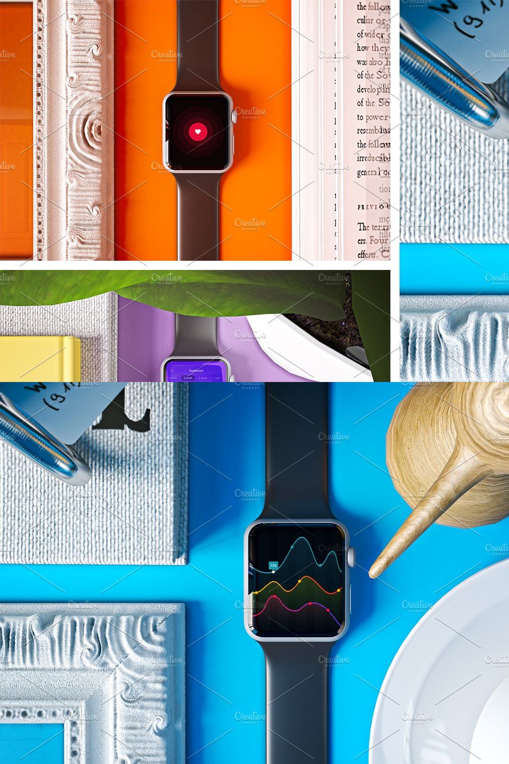 Apple Watch in Studio pinterest preview image.
