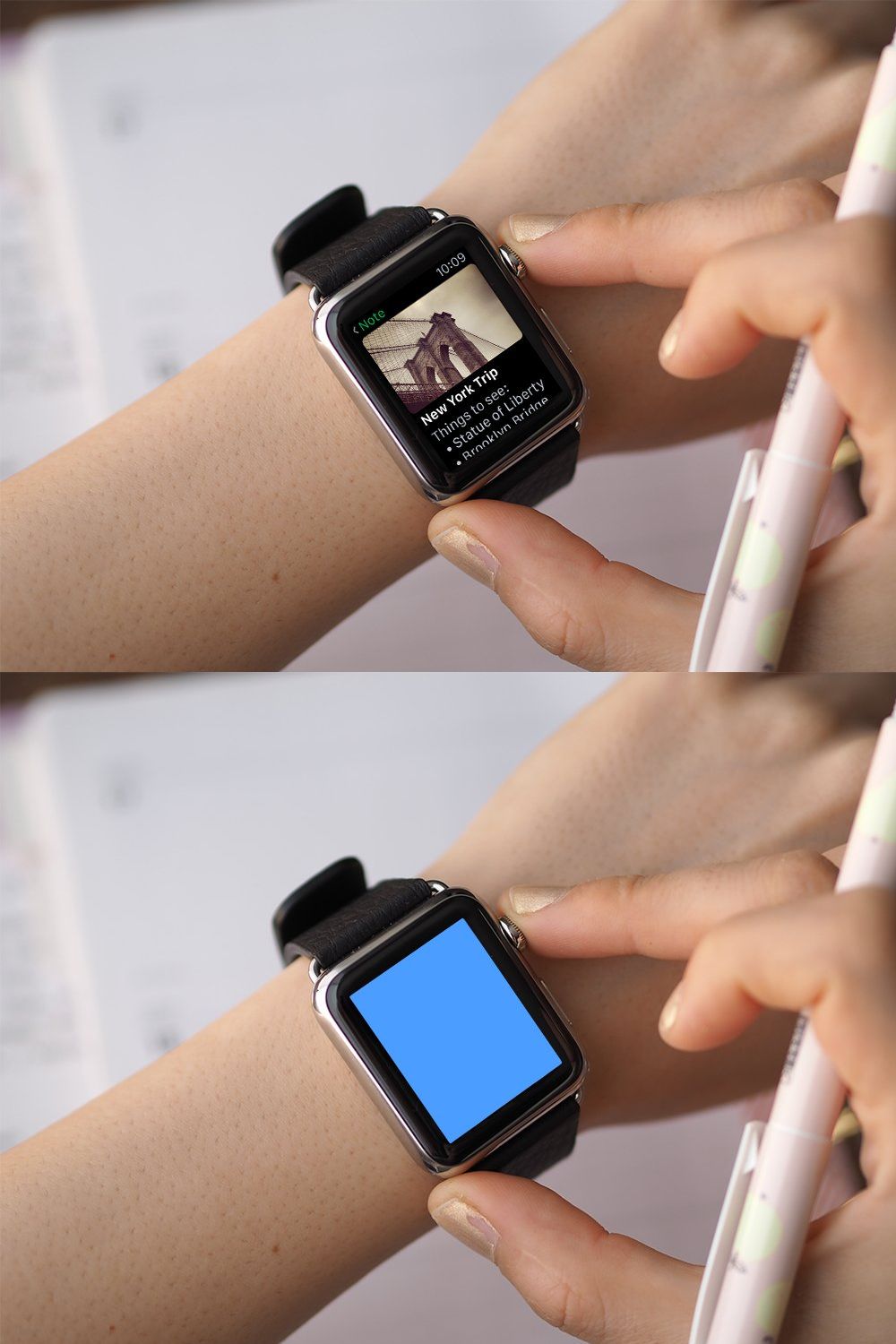 Apple Watch Mockup - Classic Black pinterest preview image.