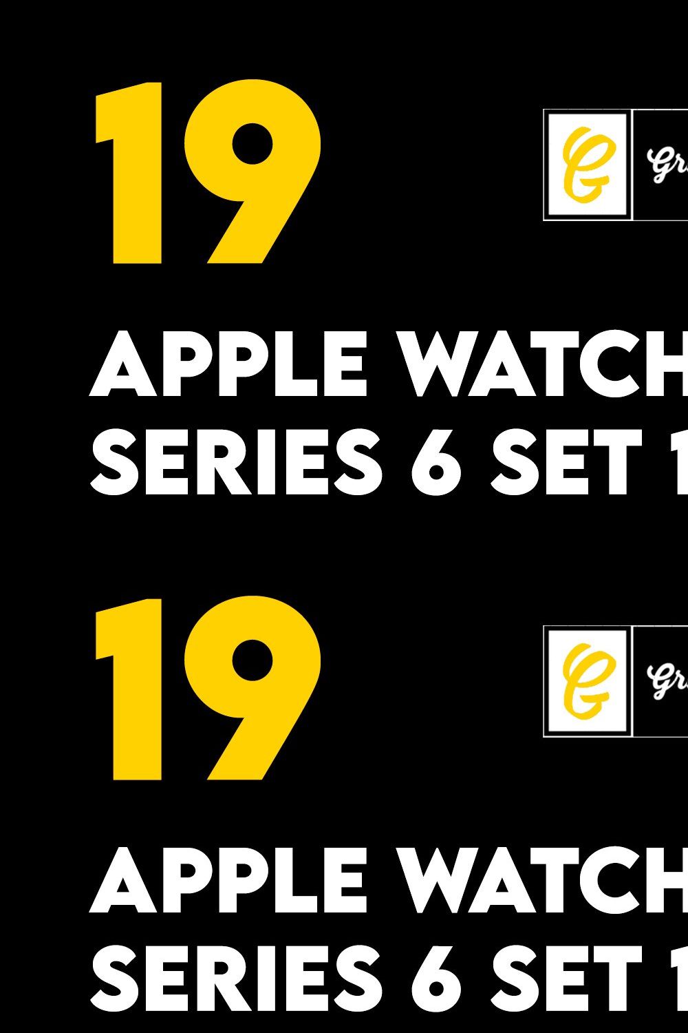 Apple Watch Series 6 mockup set 1 pinterest preview image.