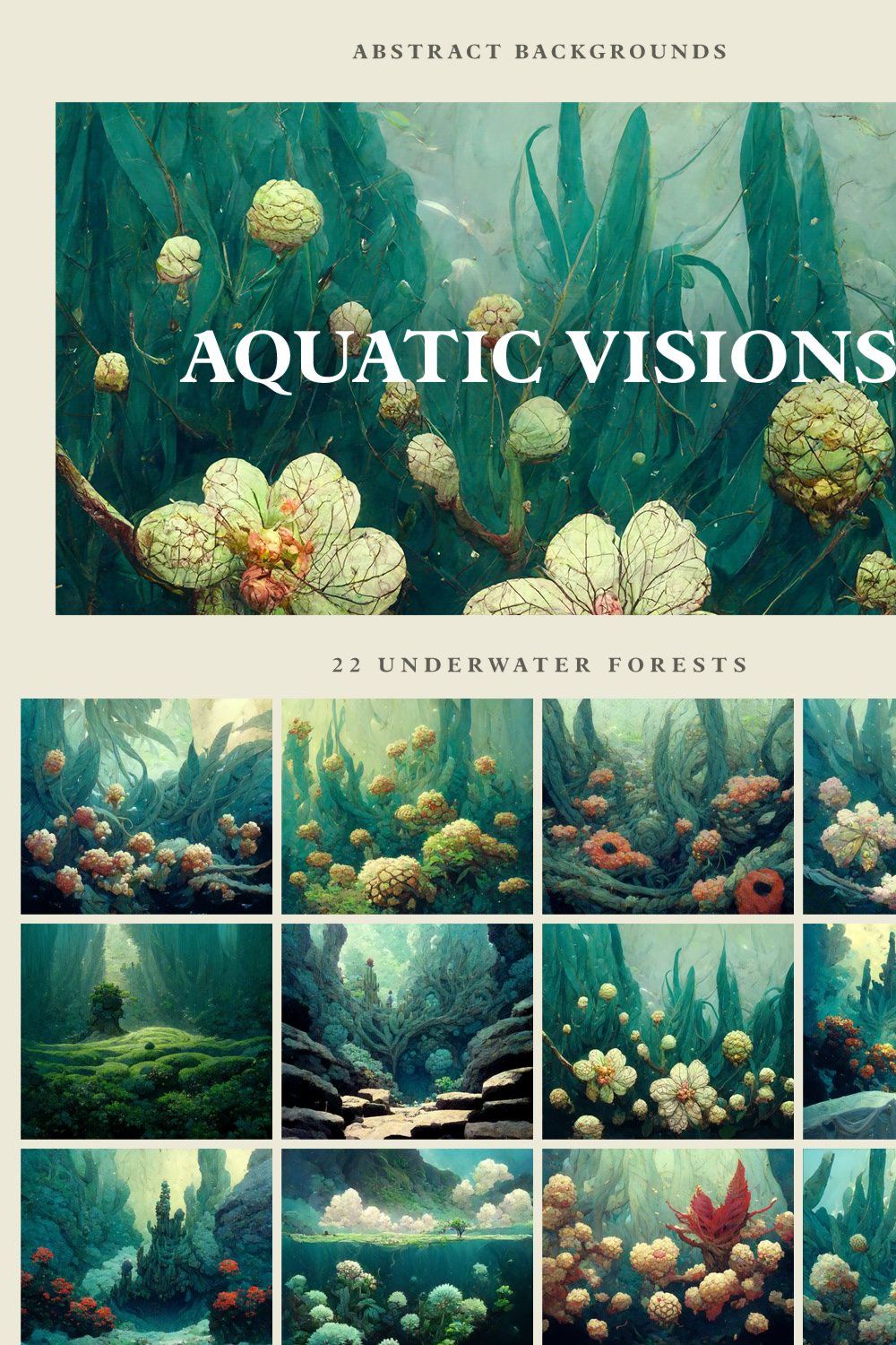 Aquatic Visions - Underwater Forests pinterest preview image.