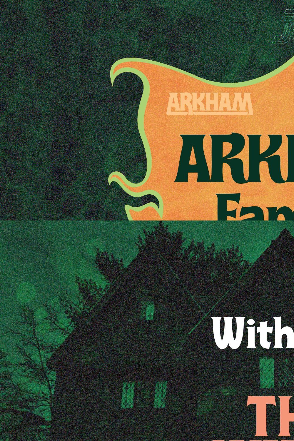 ARKHAM Display Family + Extras pinterest preview image.