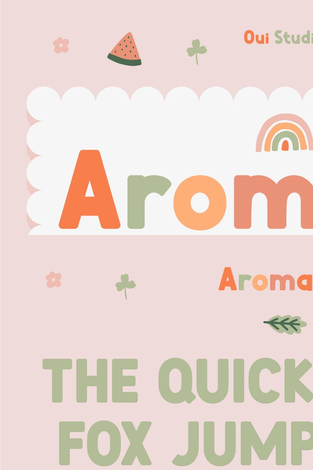 Aromanis Sweet Font + Bonus pinterest preview image.