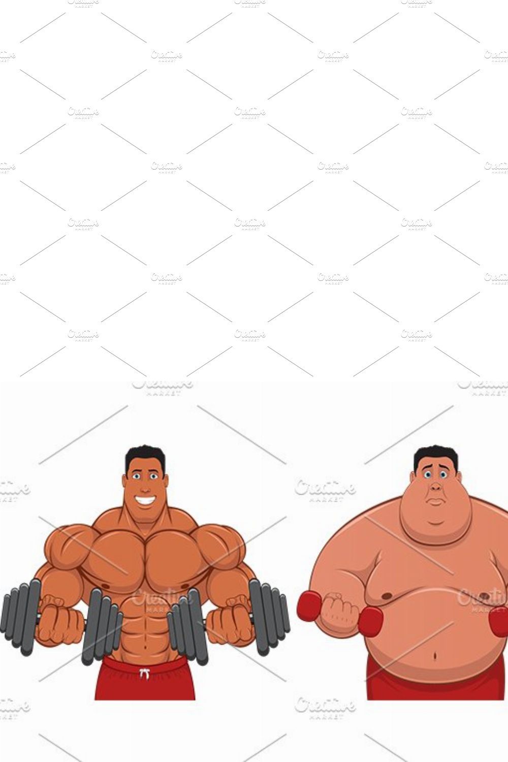 Athlete and fatso pinterest preview image.