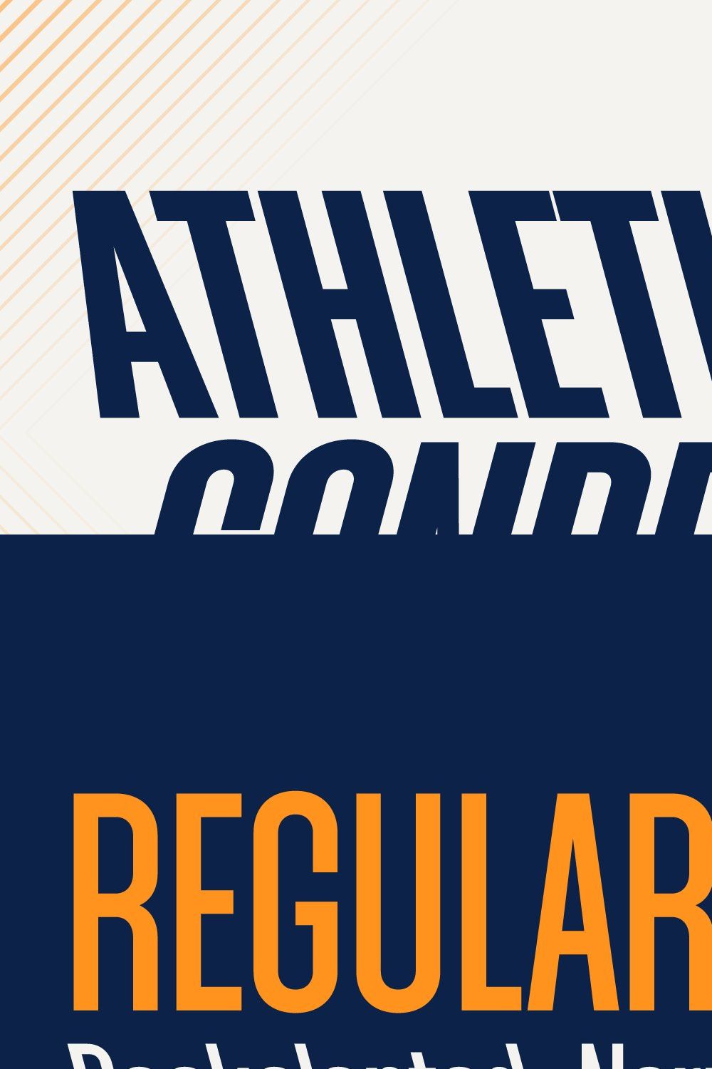Athletic Condensed | 6 Styles pinterest preview image.