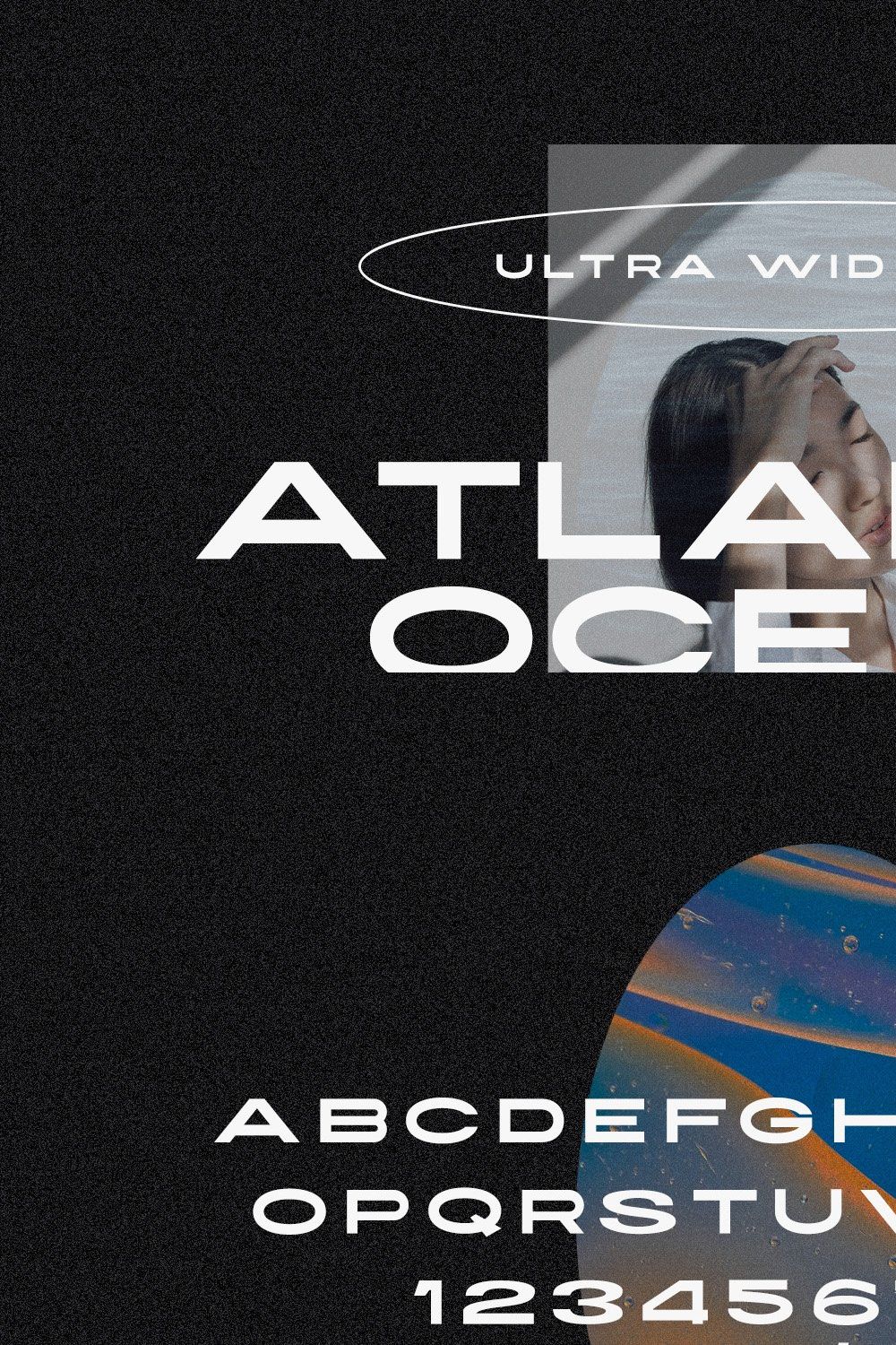 Atlantic Ocean | Ultra Wide Font pinterest preview image.