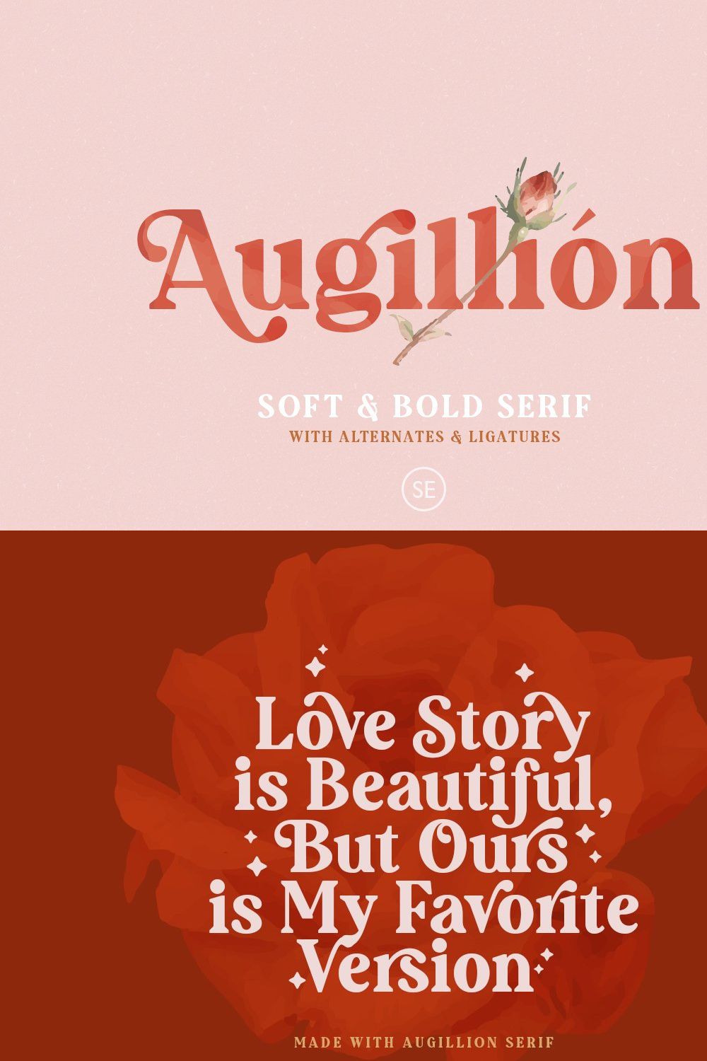 Augillion - Soft Bold Serif pinterest preview image.