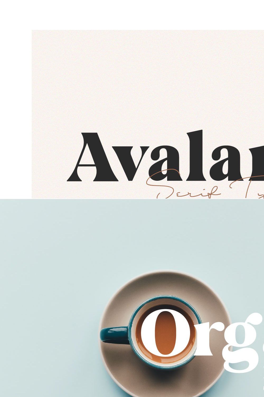 Avalanche - Serif Font pinterest preview image.
