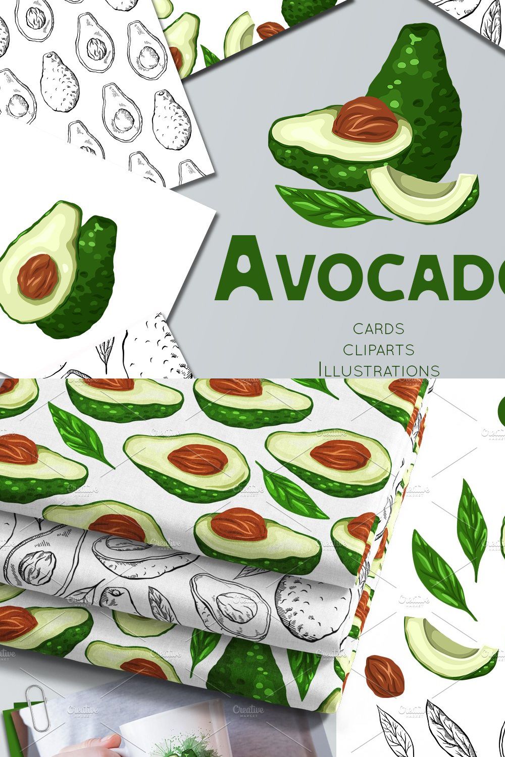Avocado pinterest preview image.
