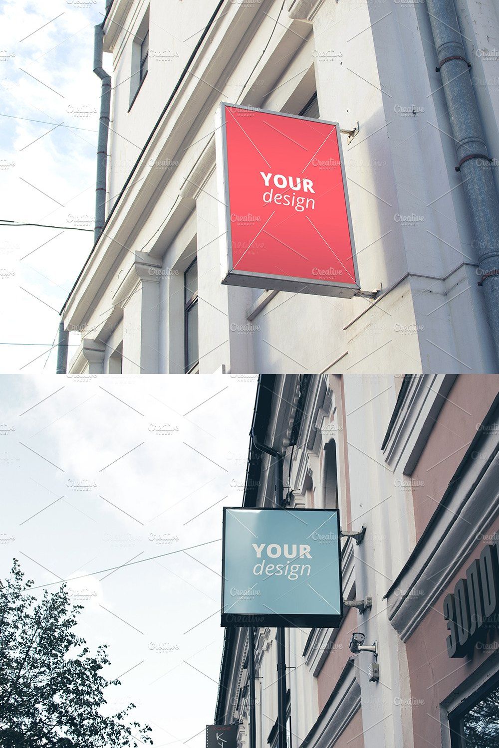 Awesome Signage Template Pack pinterest preview image.