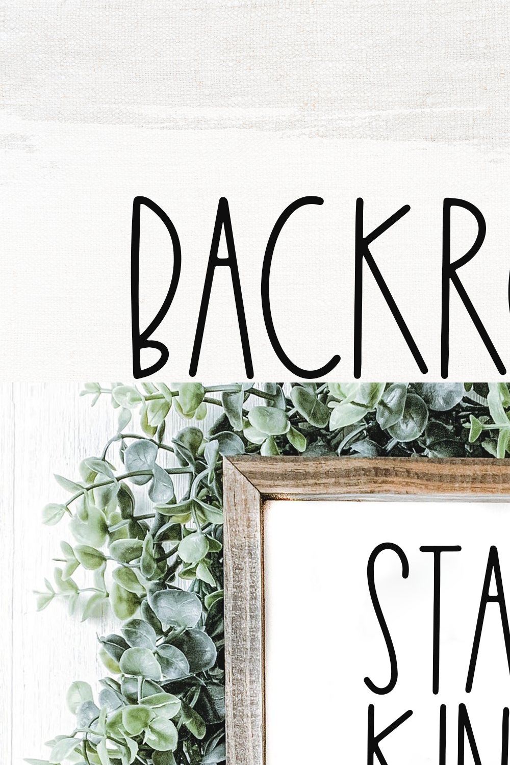Backroads | Tall & Skinny Font pinterest preview image.