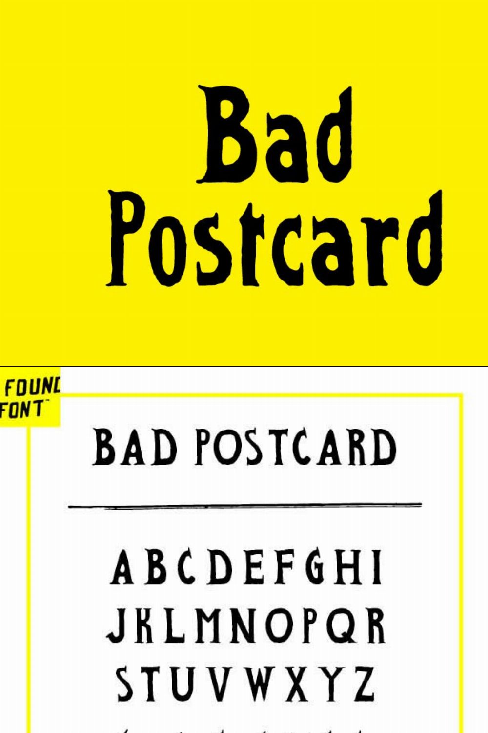 Bad Postcard pinterest preview image.