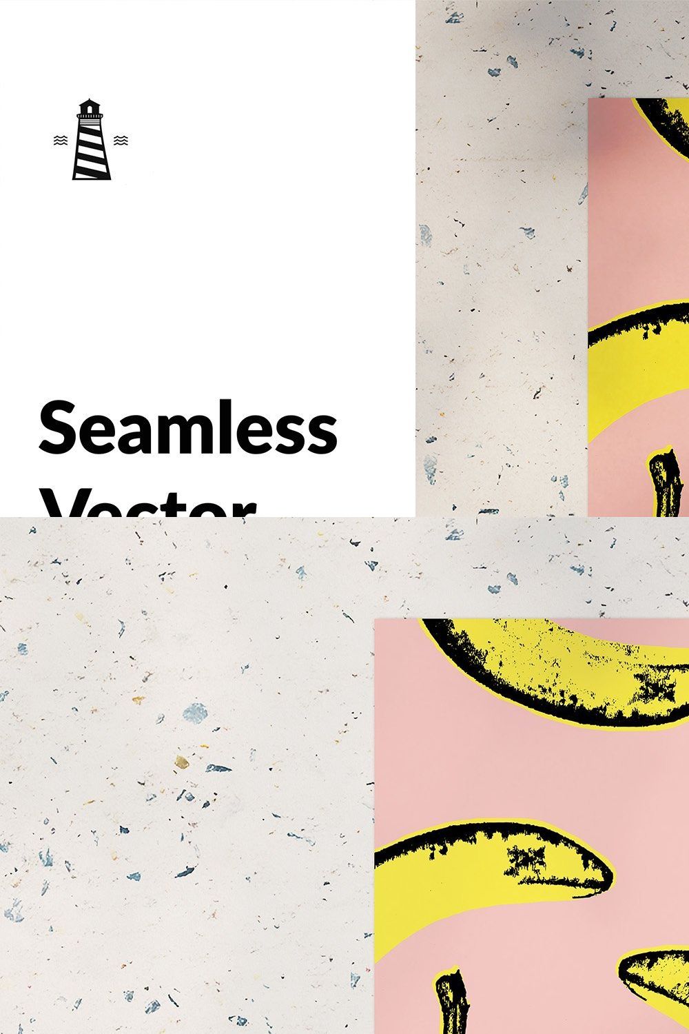 Bananas seamless background pinterest preview image.