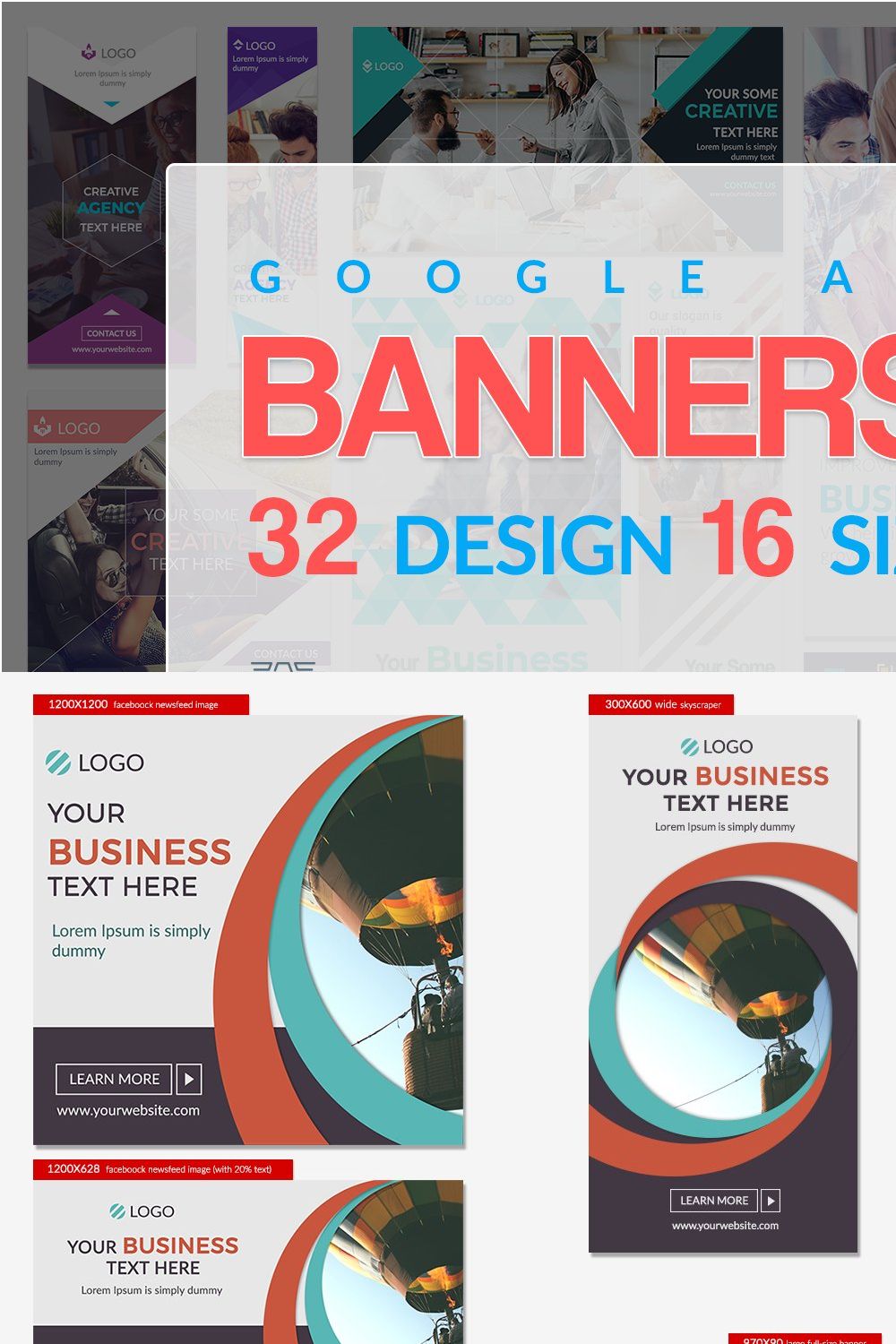 Banners Pack pinterest preview image.