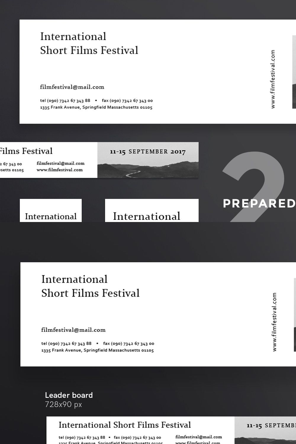 Banners Pack | Film Festival pinterest preview image.